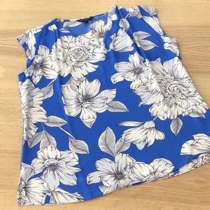 Banana Republic Blue Floral Top